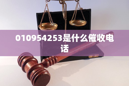 010954253是什么催收电话