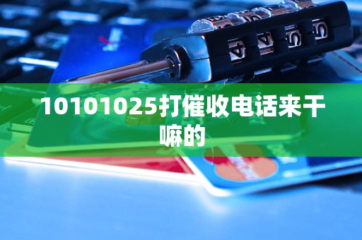 10101025打催收电话来干嘛的