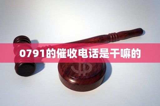 0791的催收电话是干嘛的