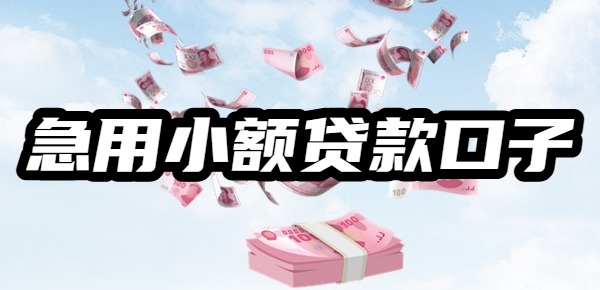 急用1500-5000元贷款口子