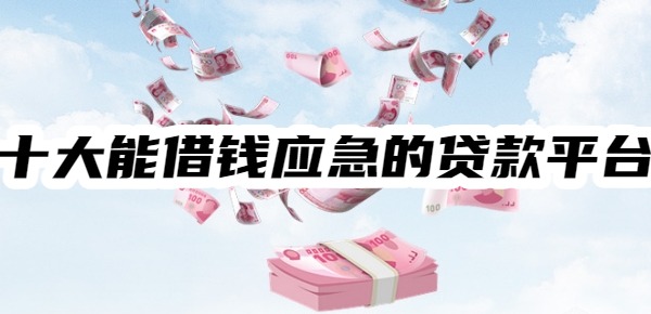 十大能借钱应急的贷款平台 十大能借钱应急的贷款平台