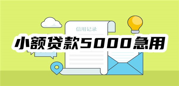 小额贷款5000急用不看征信2025