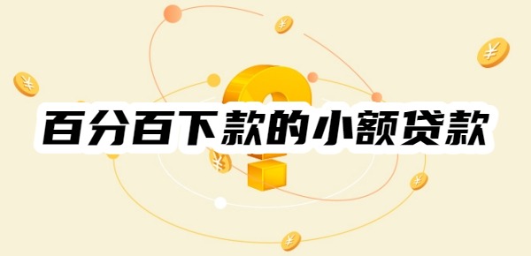 十大百分百下款的小额贷款app