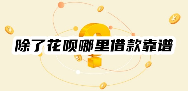 除了花呗哪里借款靠谱一些