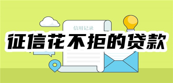 2025征信花不拒的贷款有哪些