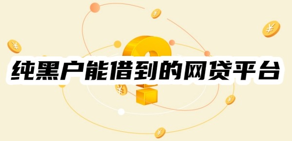 十大纯黑户能借到的网贷平台