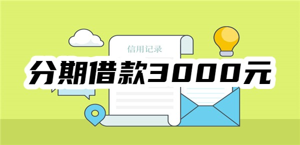 分期借款3000元