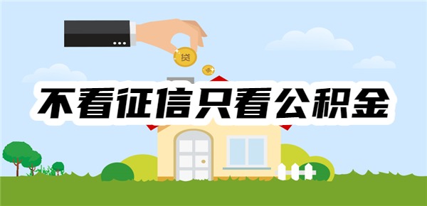 不看征信只看公积金的贷款