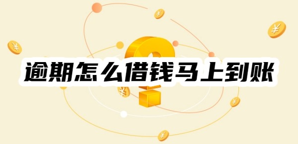 2025年逾期怎么借钱马上到账