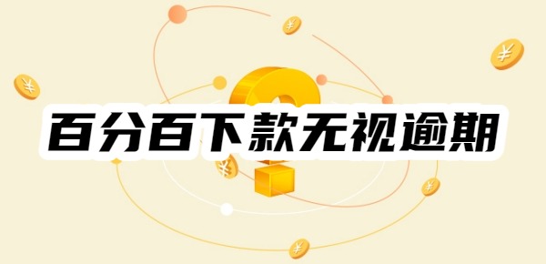 百分百下款无视逾期