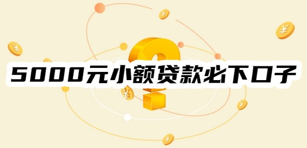 5000元小额贷款必下口子