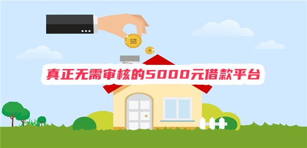 真正无需审核的5000元借款平台